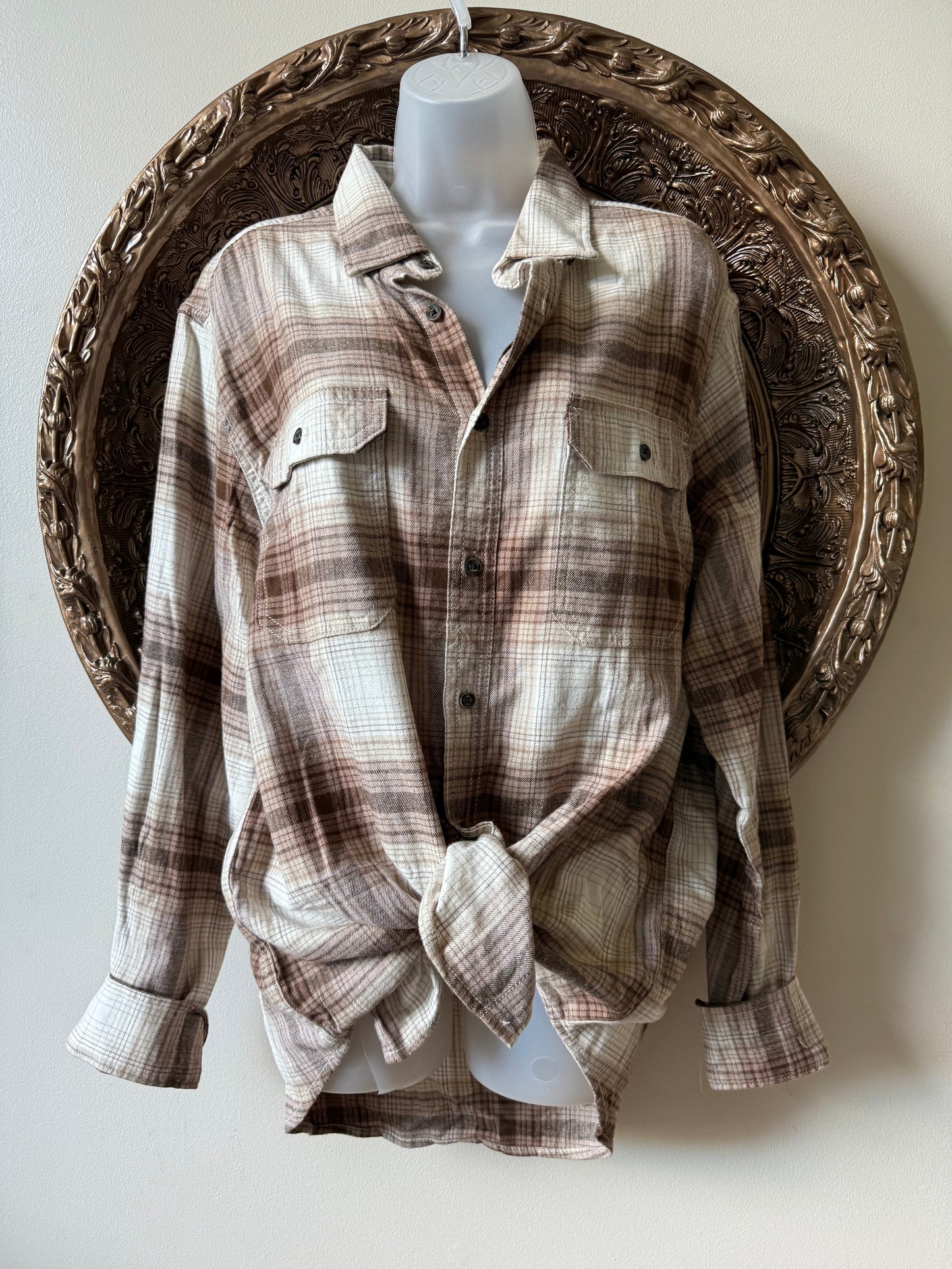 Nice Day for A Canoe Trip Repurposed Flannel