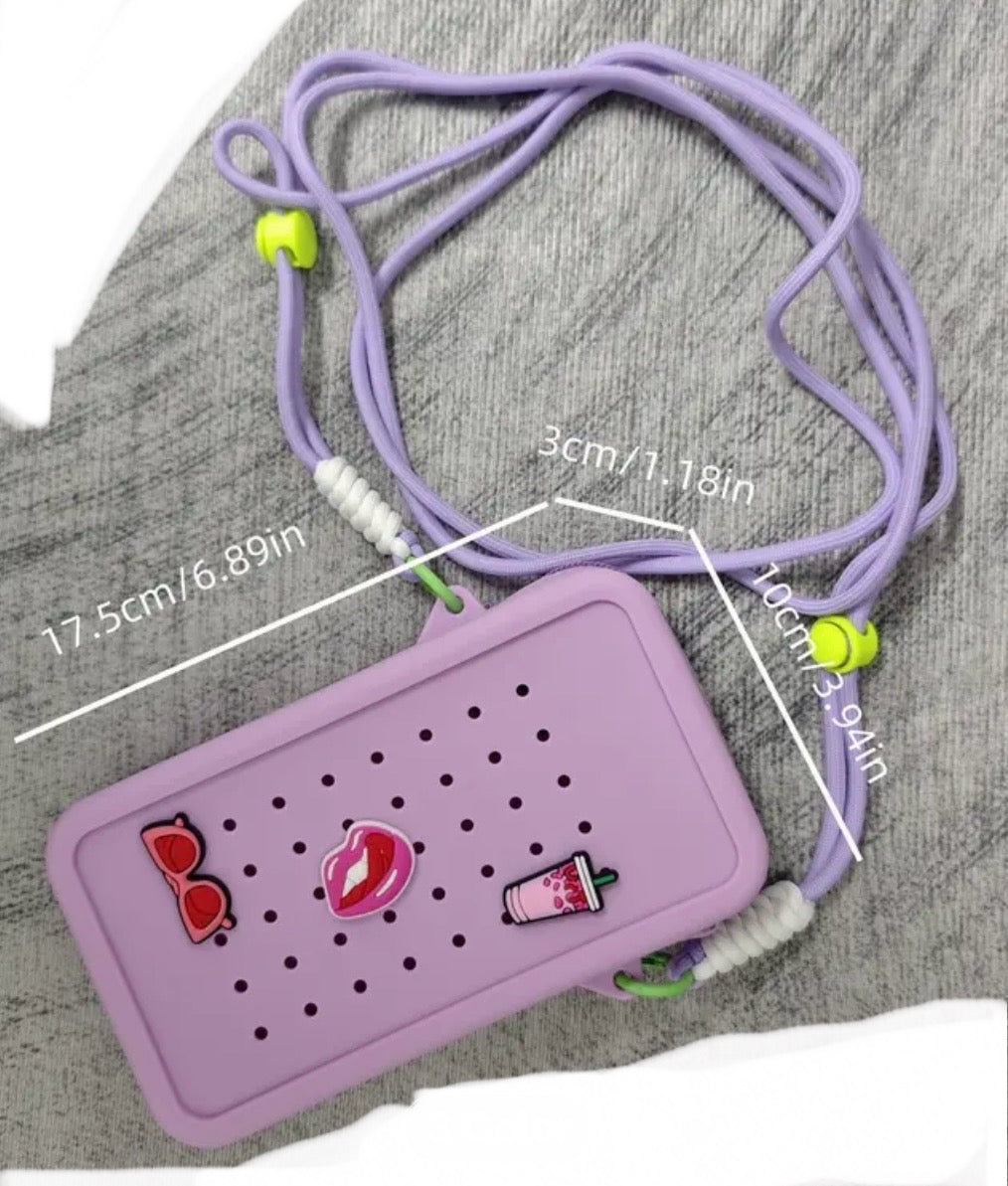 Chic Silicone Crocodile Charm Crossbody