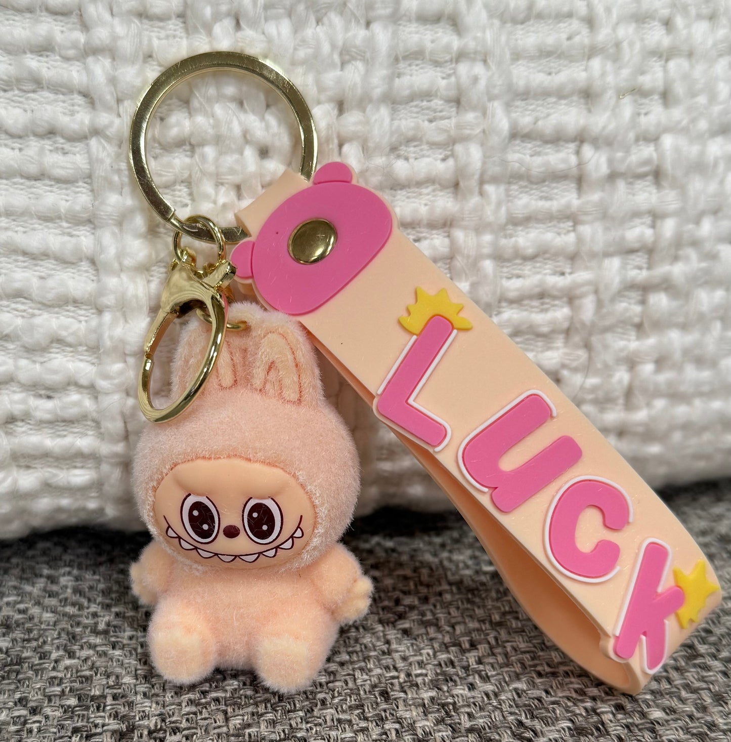 Fuzzy Monster Keychain