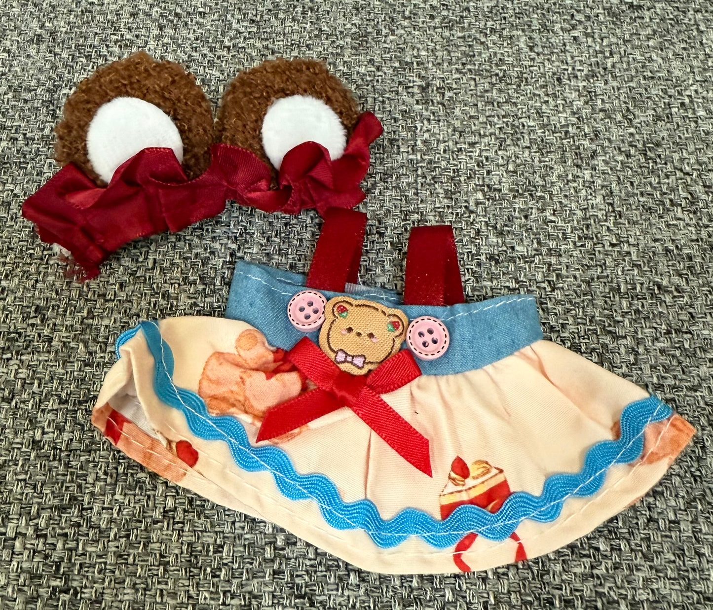 Teddy Bear Dress Outfit for Labubu