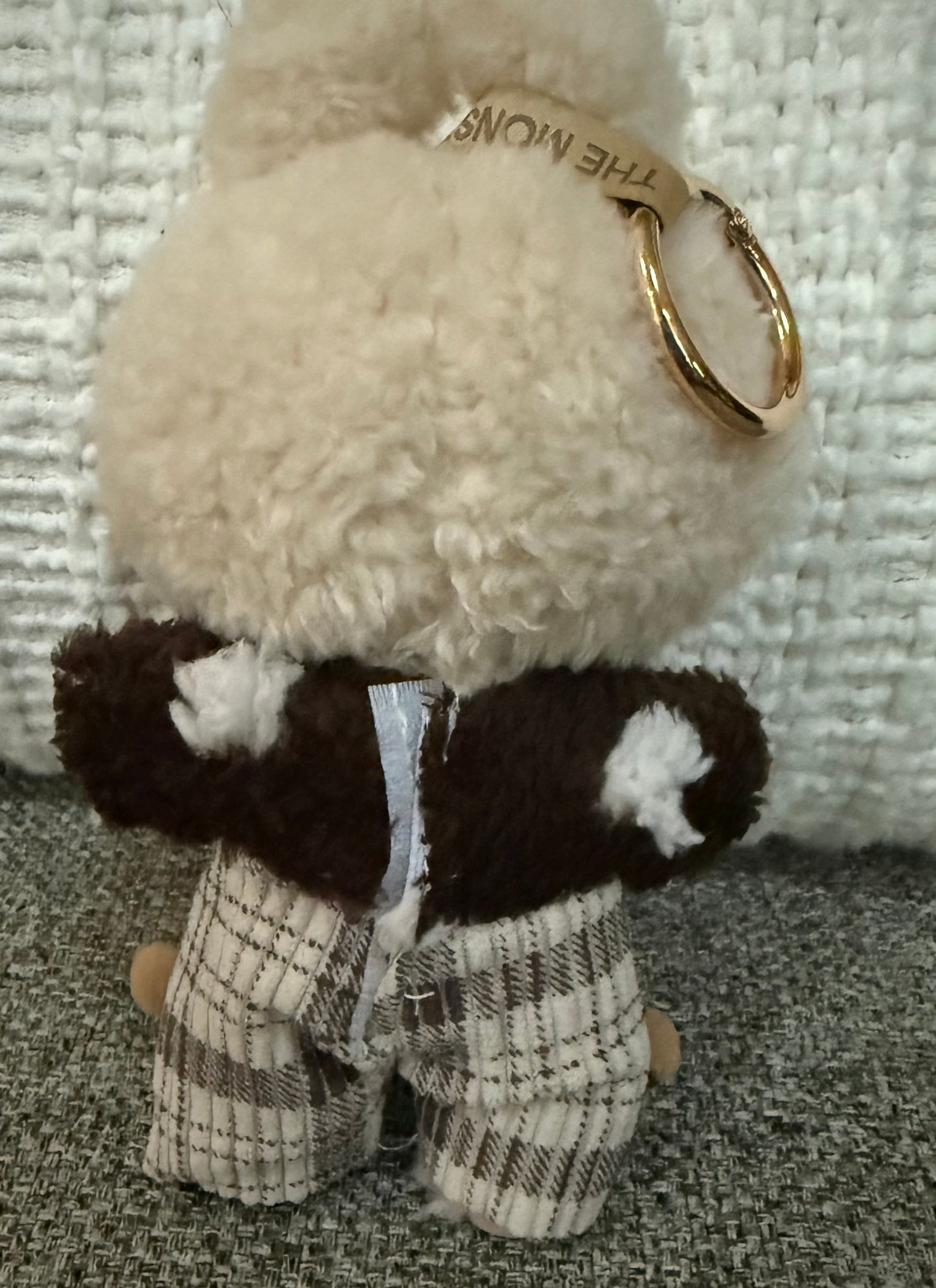 Handmade Furry Vest & Corduroy Pants Outfit for Labubu