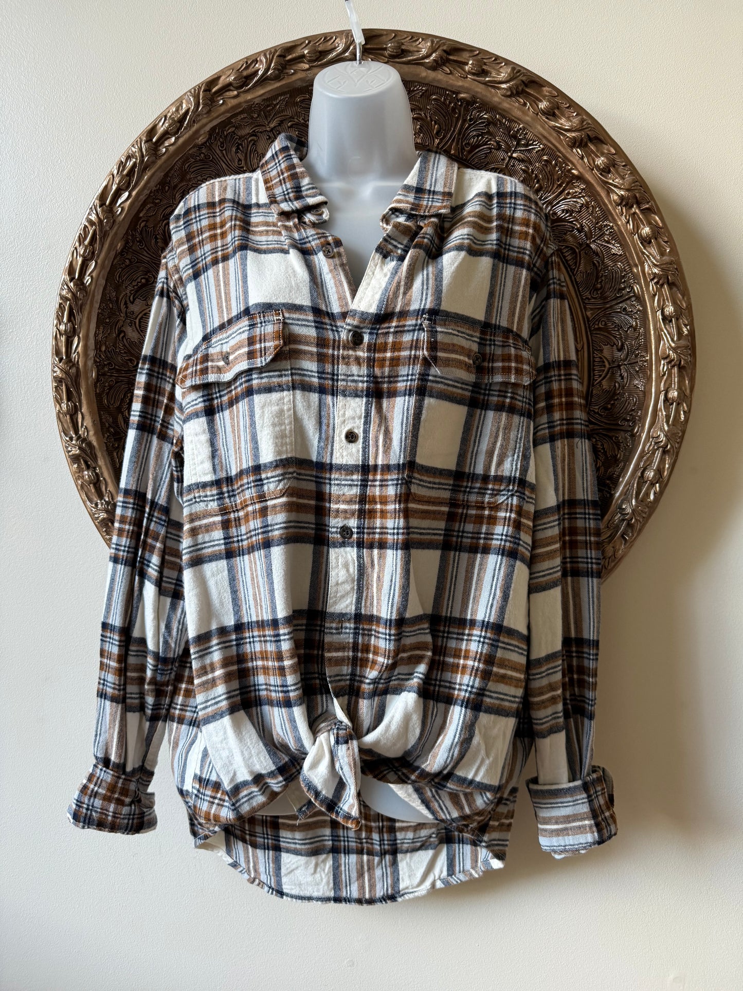 Moon Filled Nights Repurposed Flannel