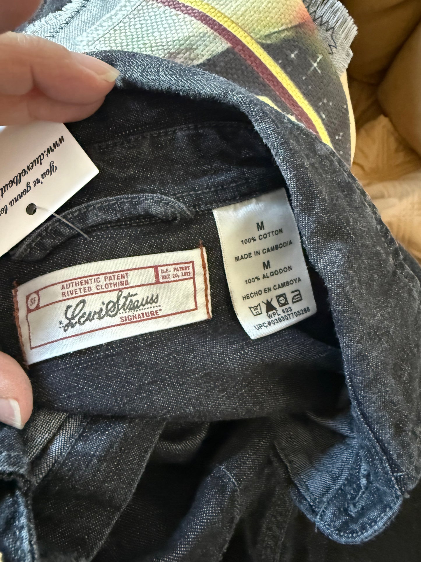 Rock & Roll Repurposed Jean Shirt