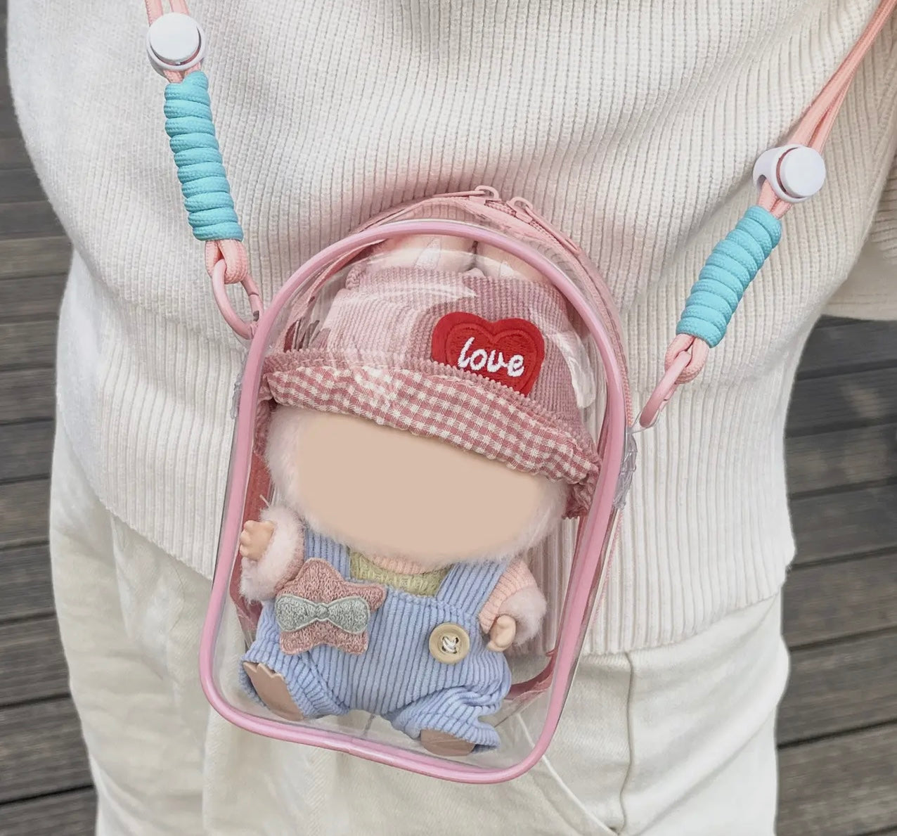 Crossbody Clear Bag For Labubu