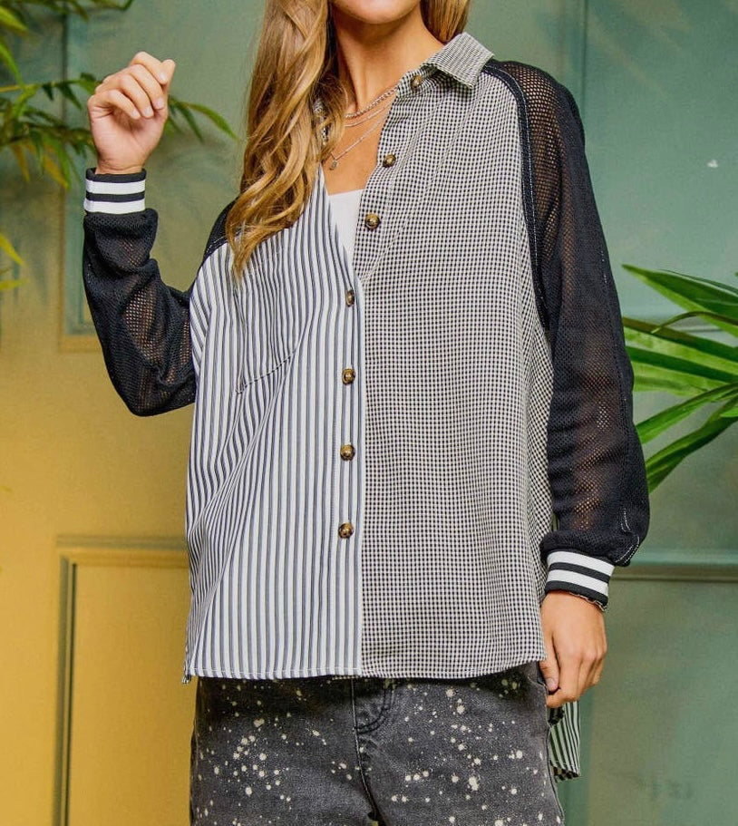 Mixed Patterns Shirt