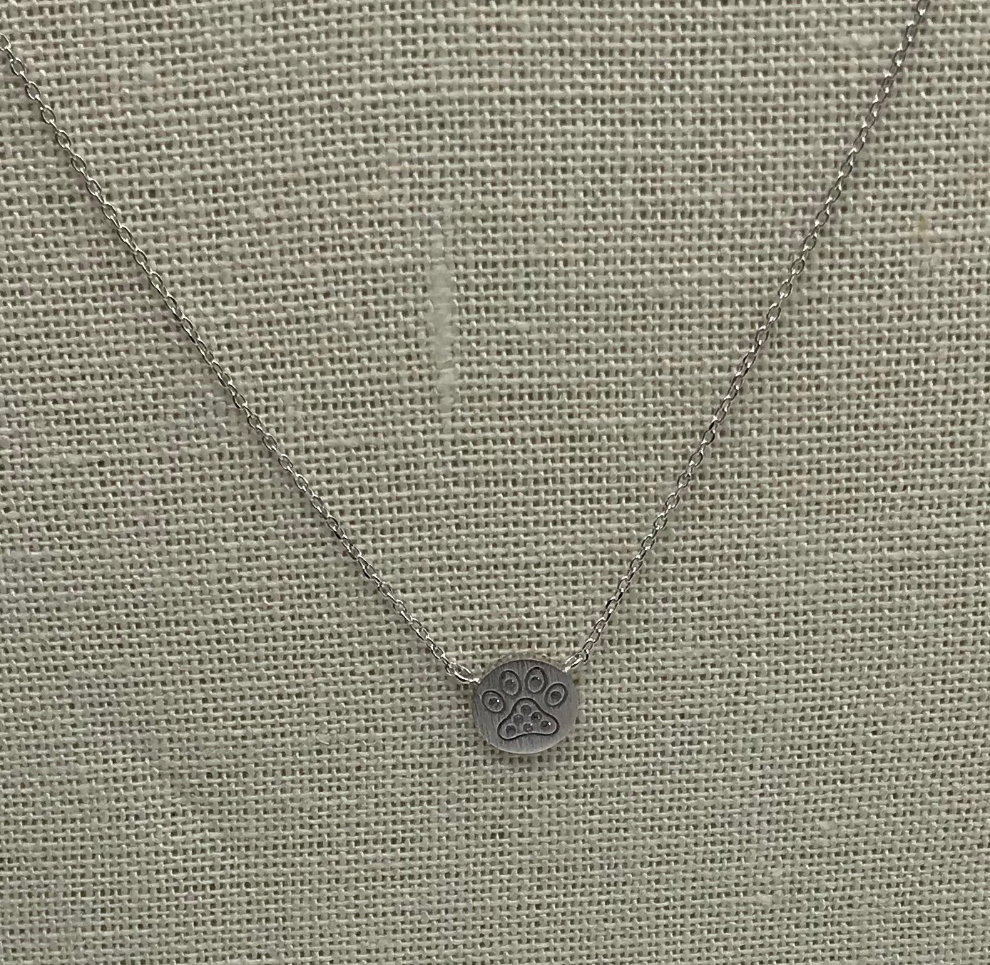 Paw print necklace