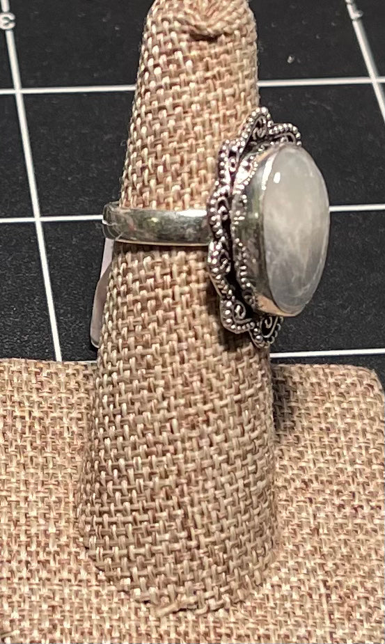 Rainbow Moonstone Ring (size 7)R-6452
