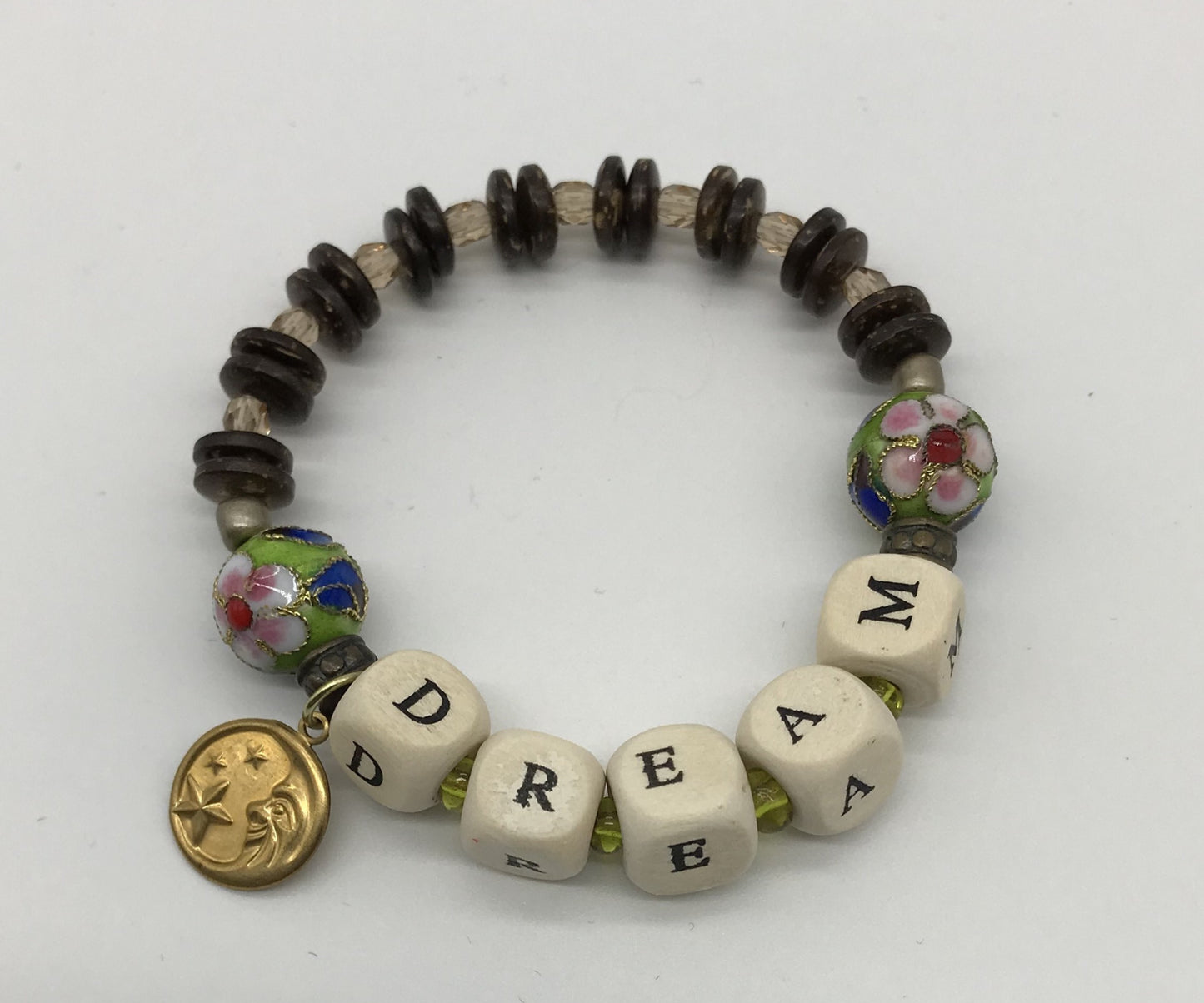 Positive affirmation stretch stackable bracelet