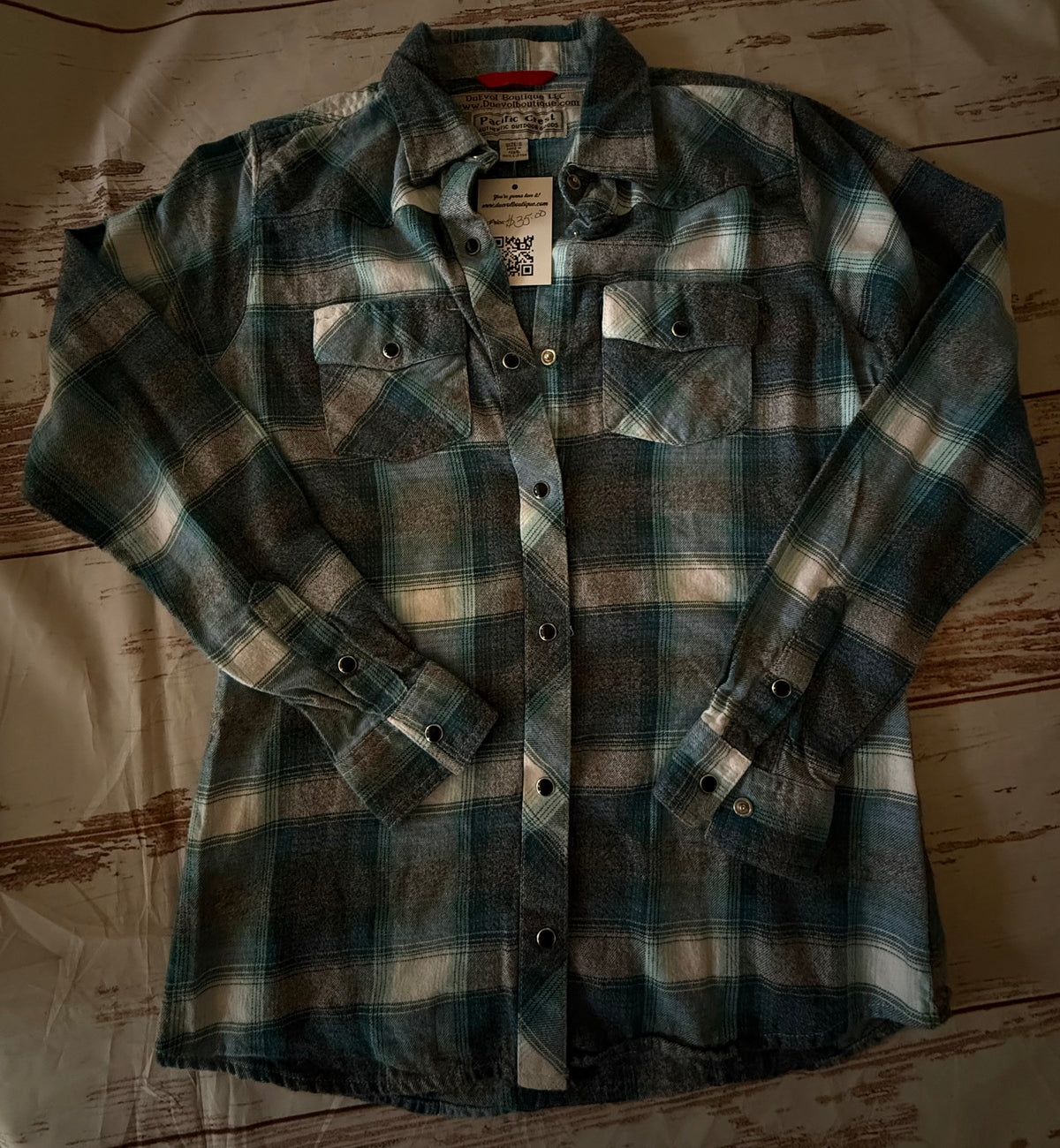 Snoopy up cycled Flannel