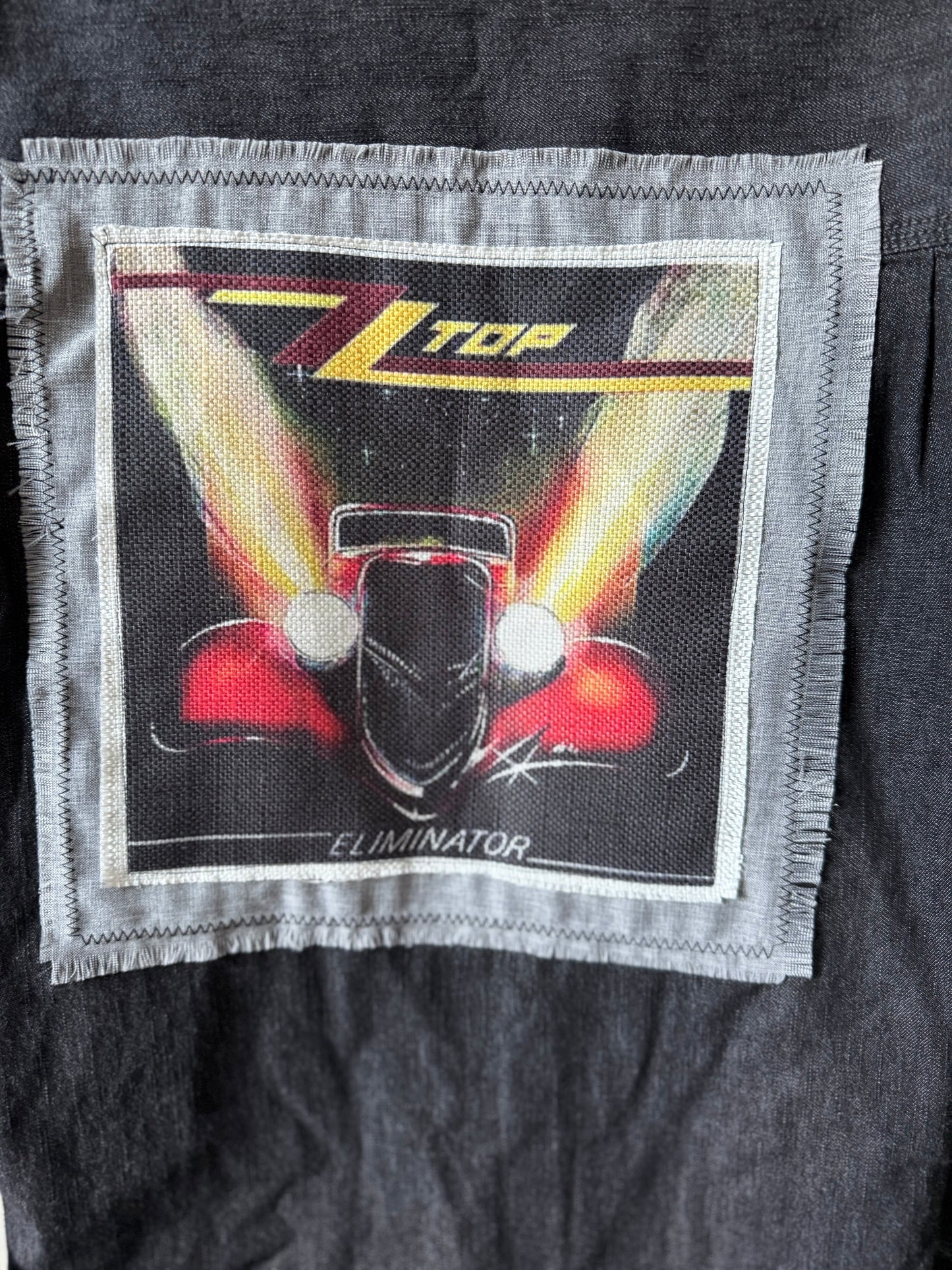 Rock & Roll Repurposed Jean Shirt