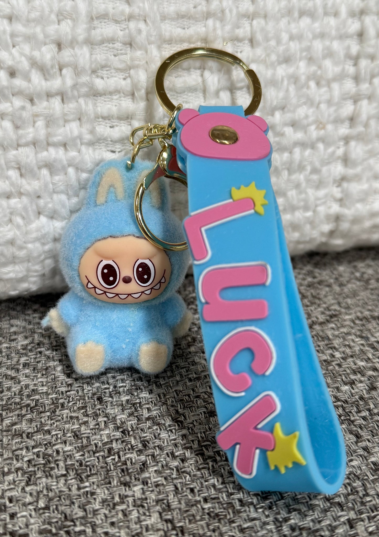 Fuzzy Monster Keychain