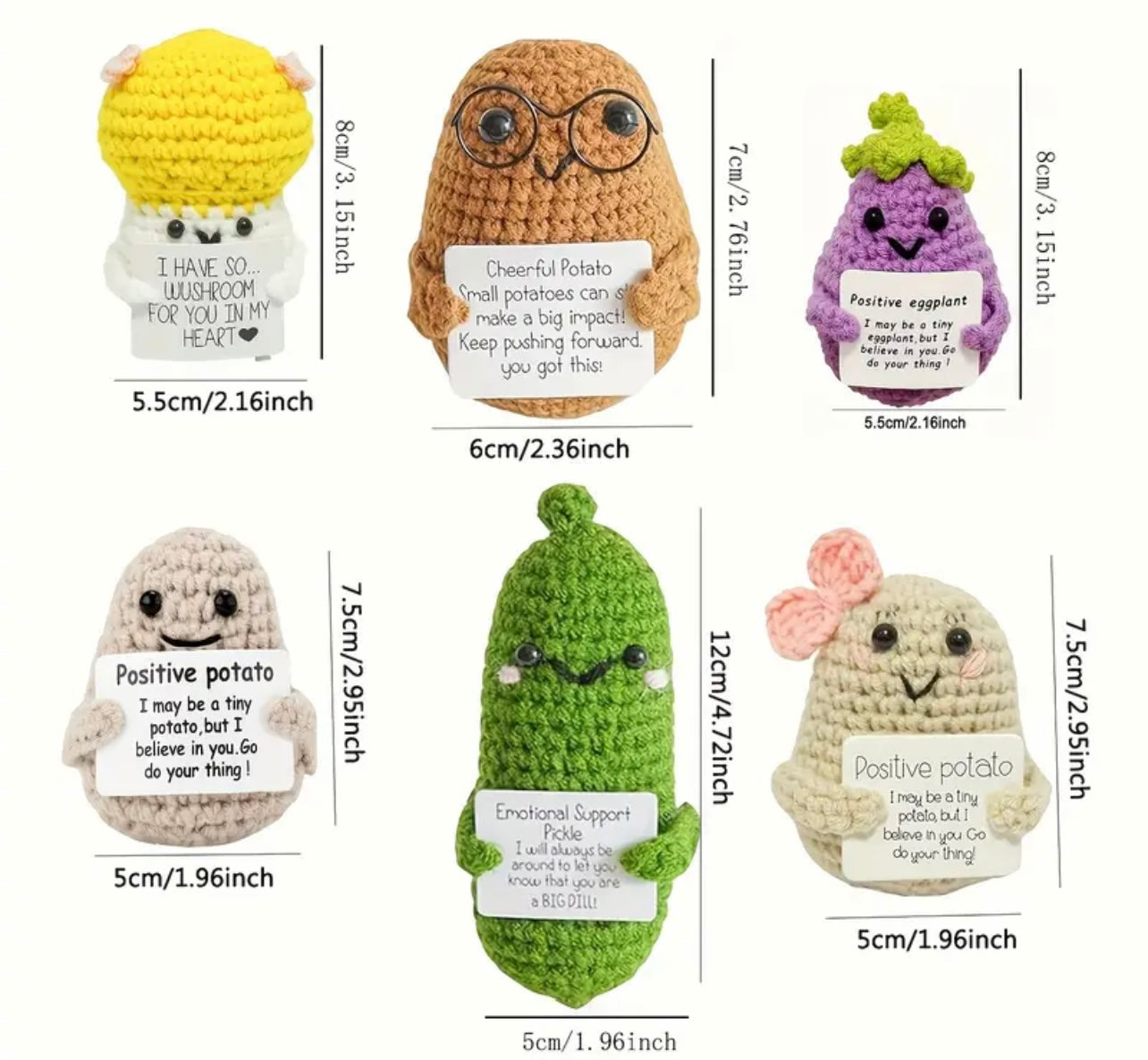 Crochet Positive Emotion Critters