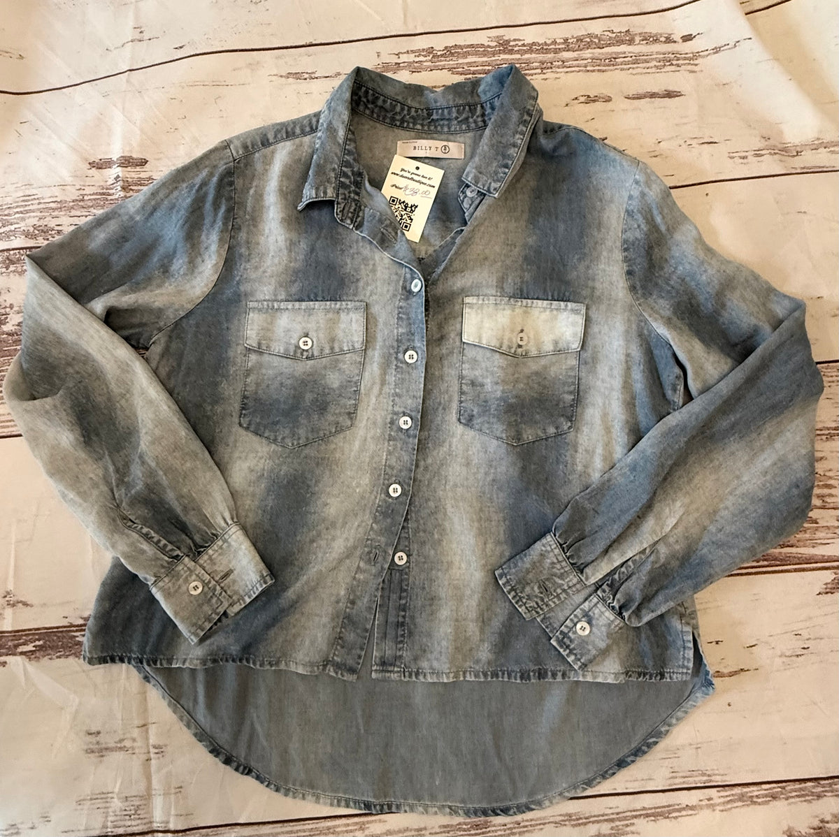Skull Bling- Up cycled Shirt