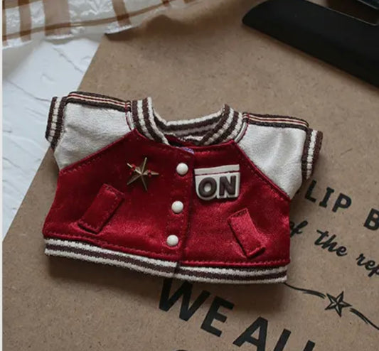 Satin Baseball Jacket for Labubu