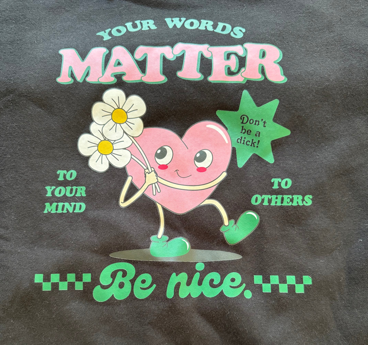 “Be Nice” Graphic Sweatshirt