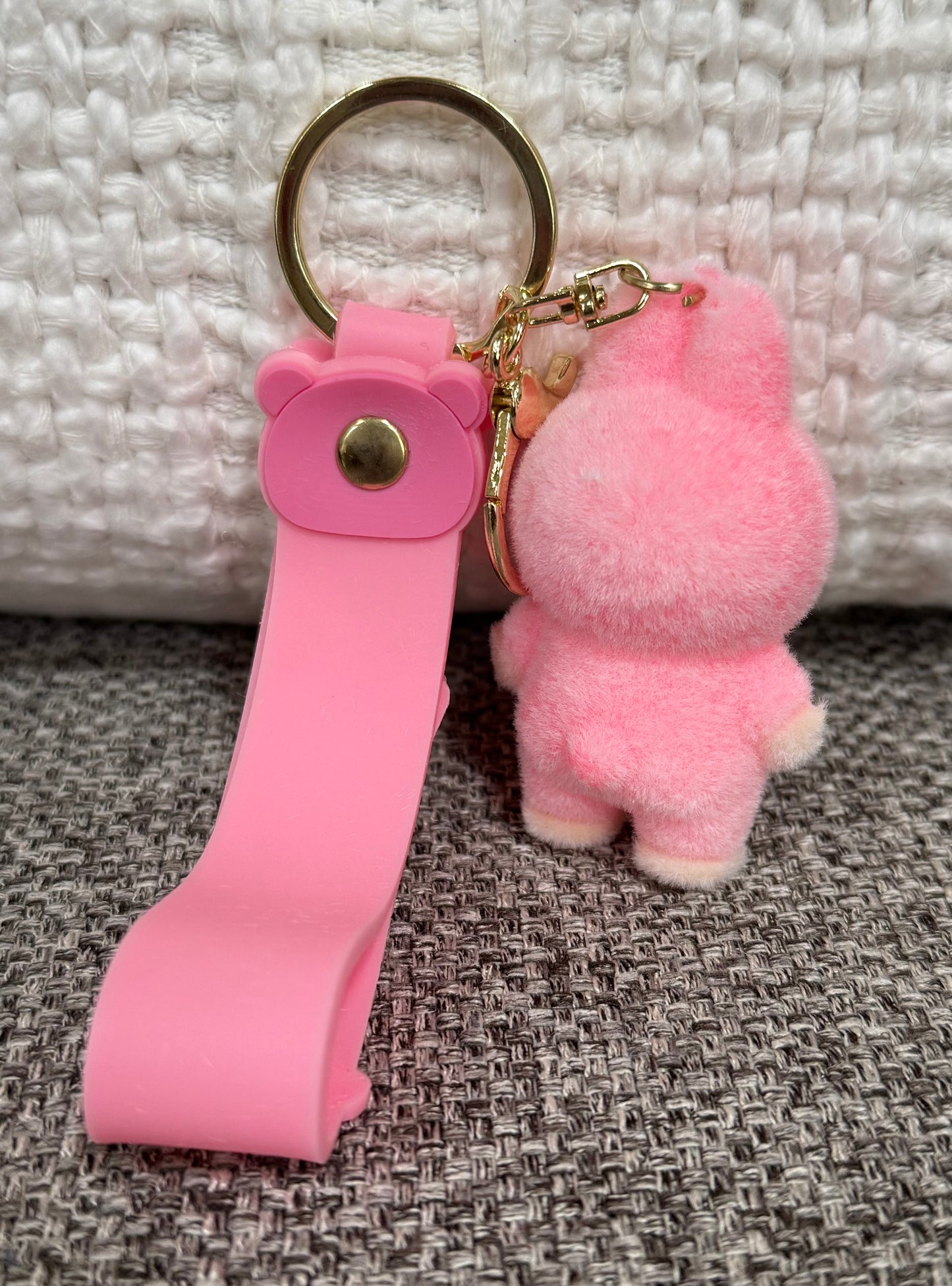 Fuzzy Monster Keychain