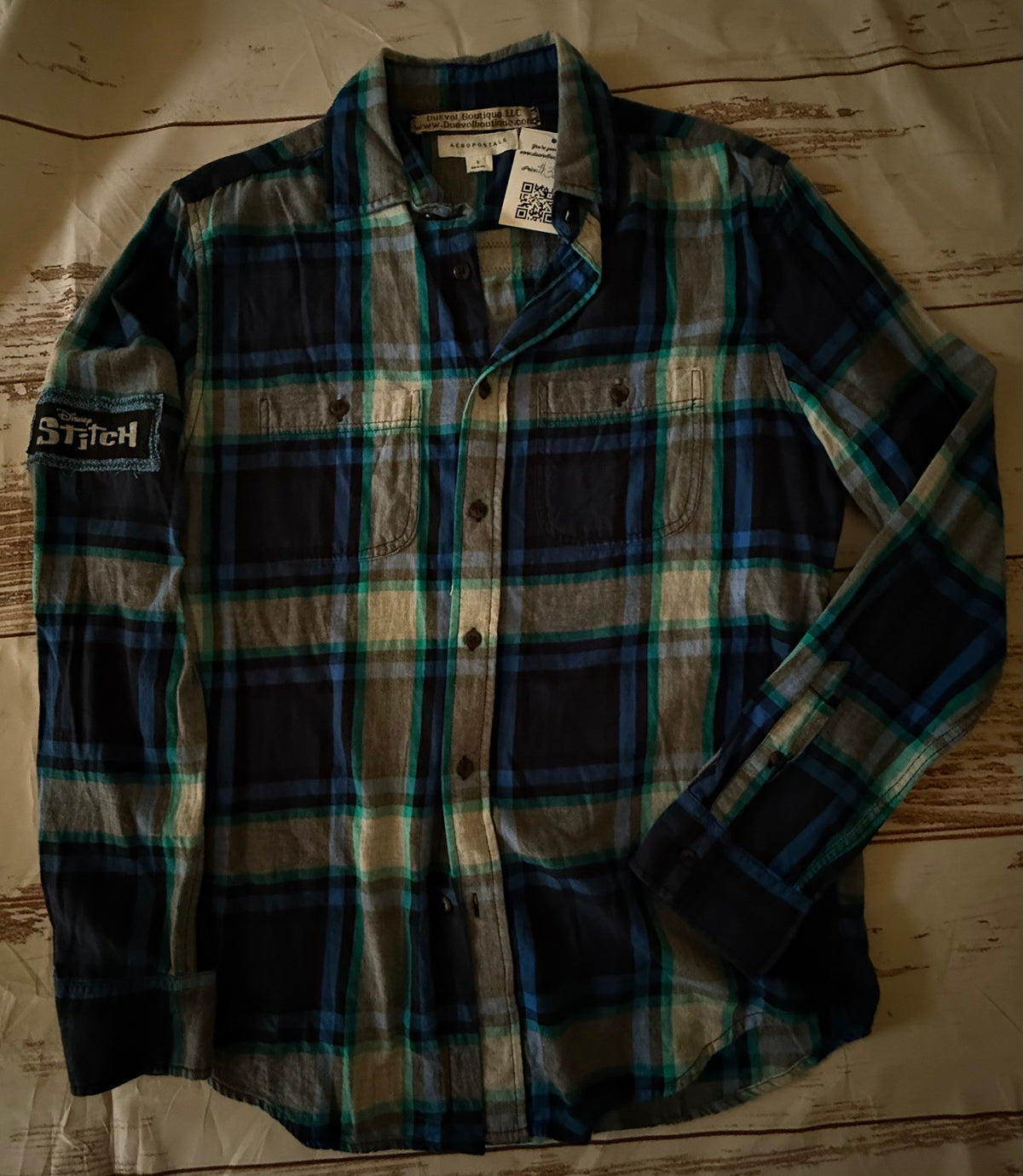 “Not today” Repurposed Flannel
