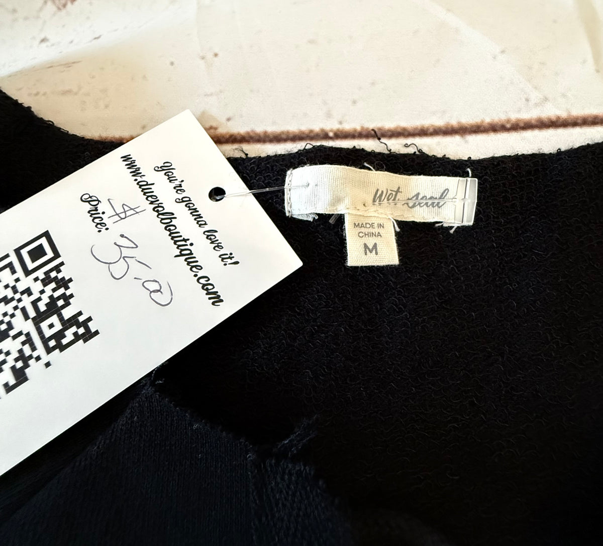 Up cycled Tunic Sweatshirt with Sublimation Patch