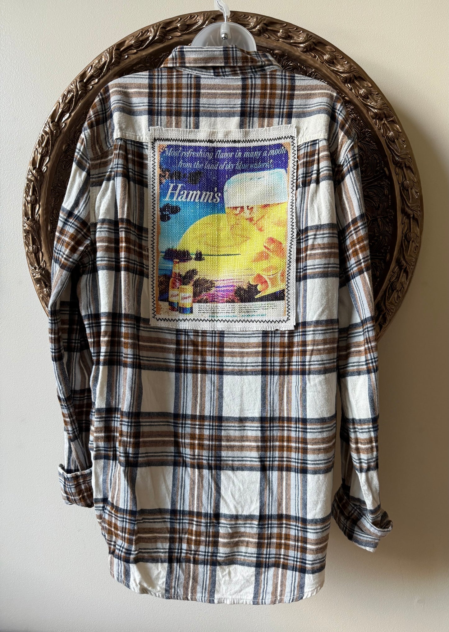Moon Filled Nights Repurposed Flannel