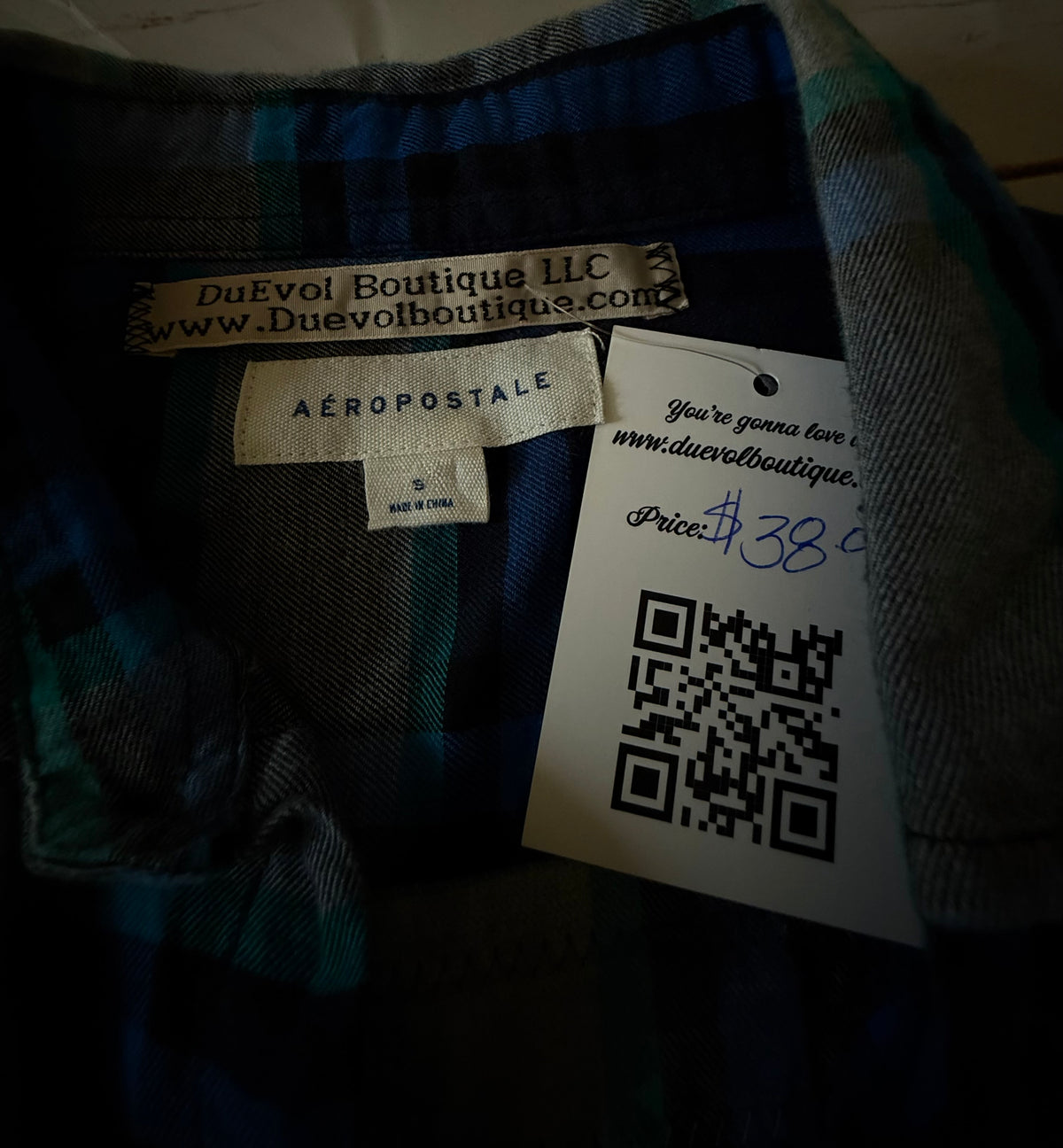 “Not today” Repurposed Flannel