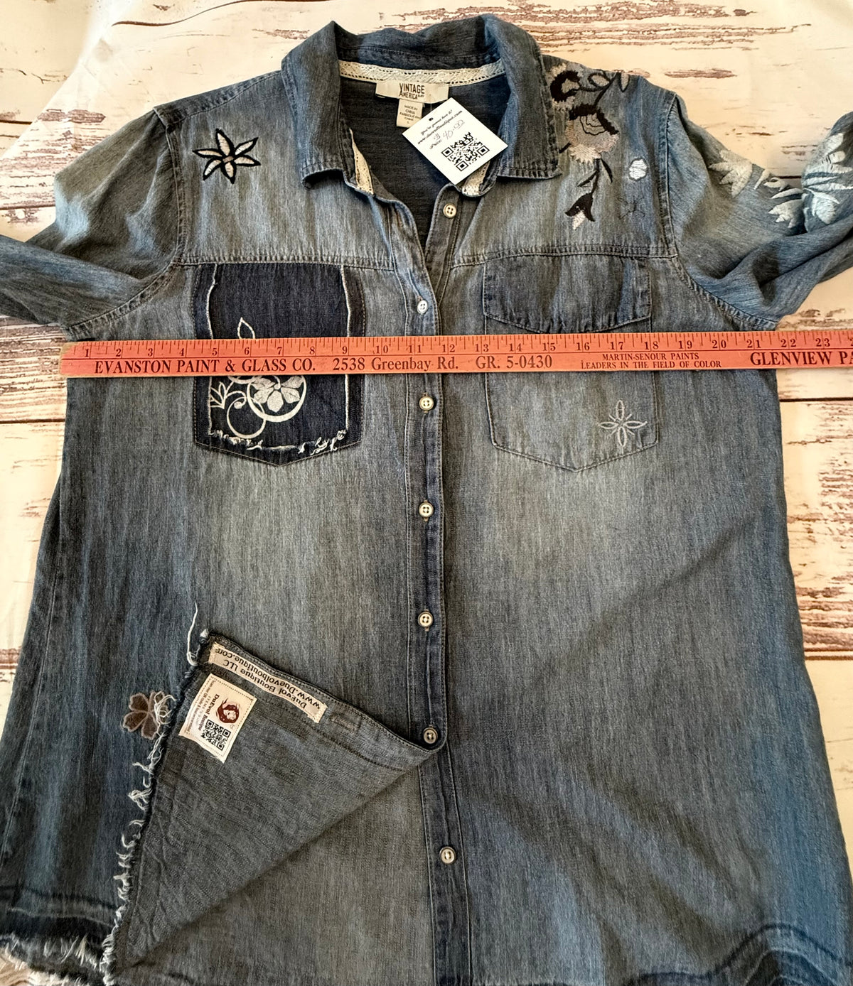 Up cycled Turquoise Junkie Shirt
