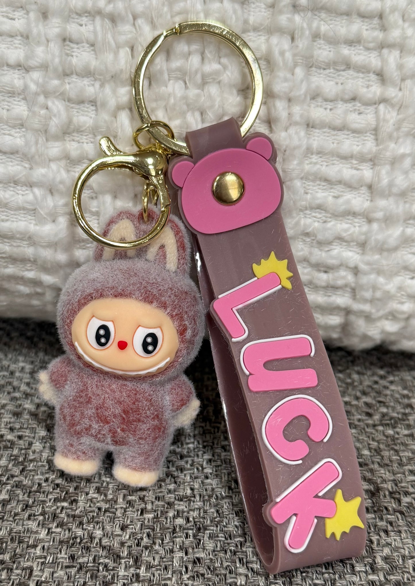 Fuzzy Monster Keychain