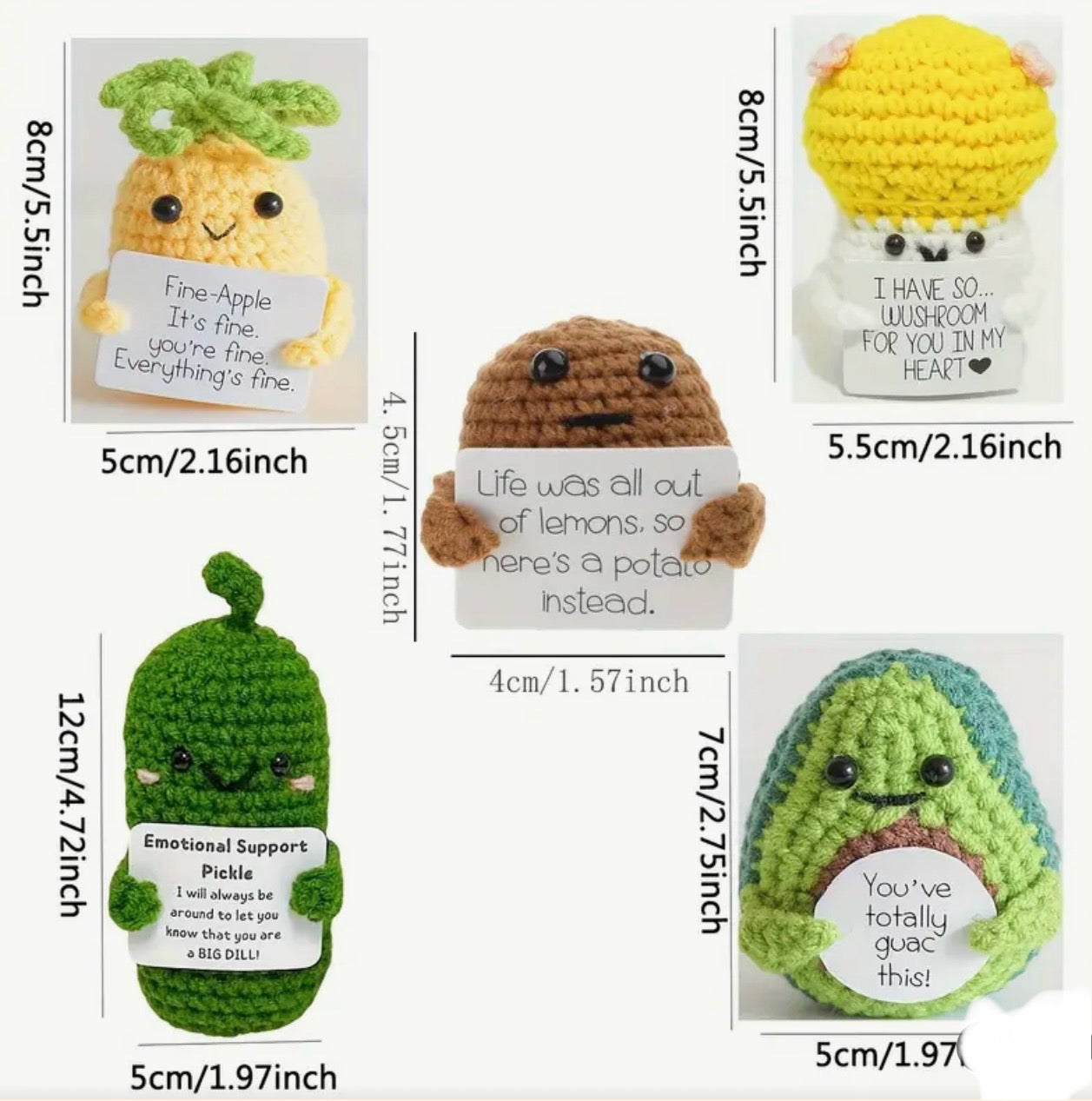 Crochet Positive Emotion Critters