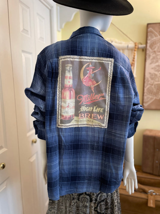 High Life Patched Flannel