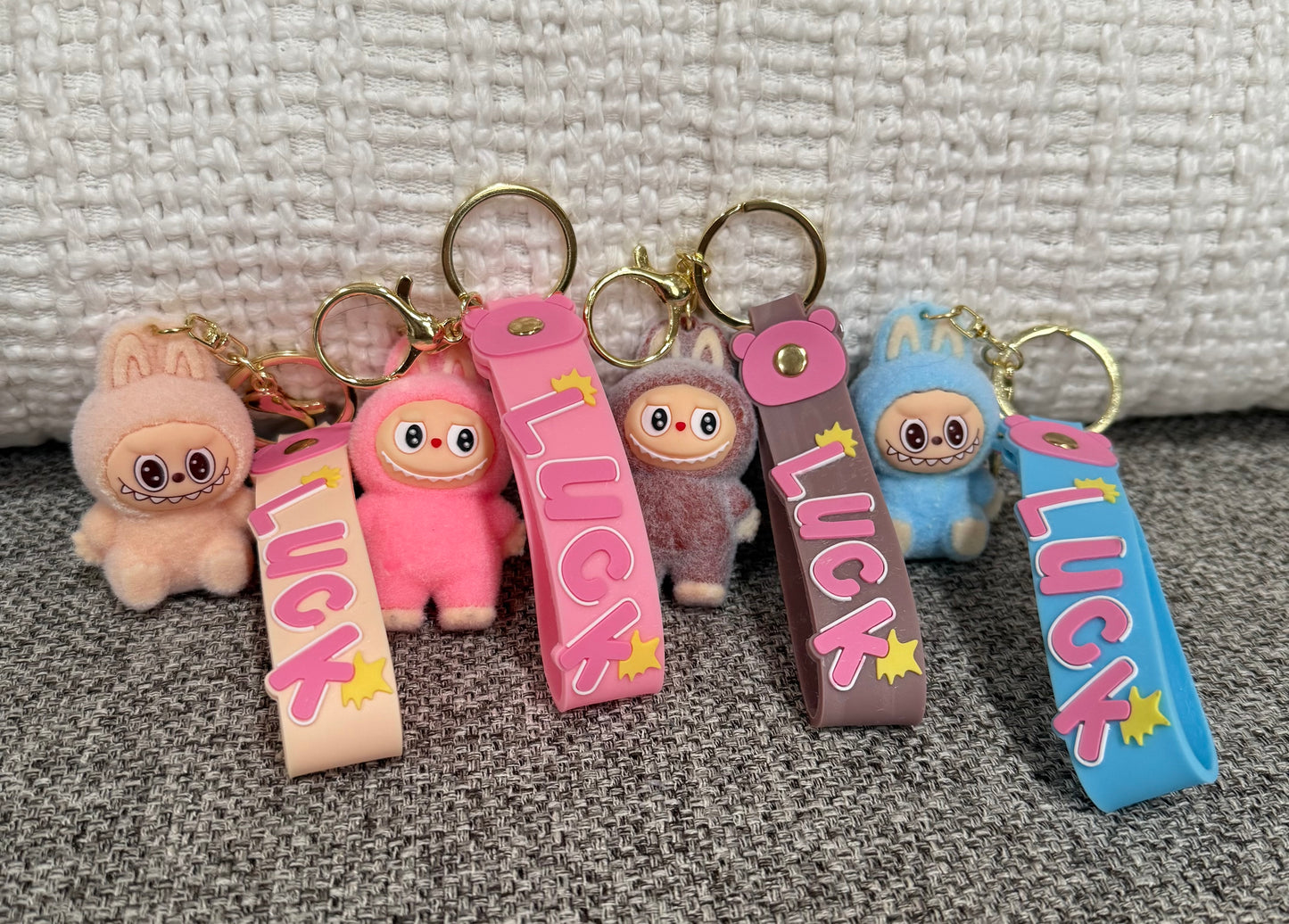 Fuzzy Monster Keychain