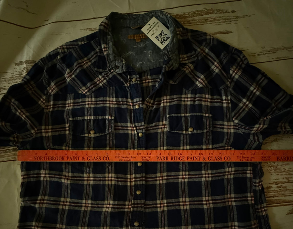 “American Mama” Up cycled Flannel