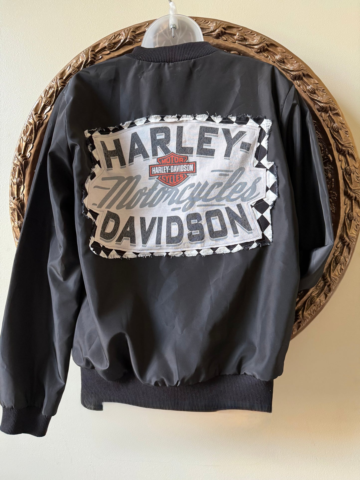 Up cycled Harley Bomber Jacket