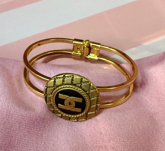 Repurposed Vintage Button Cuff Bracelet