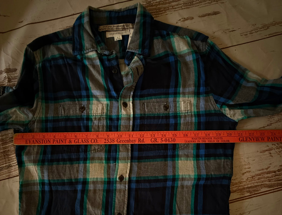 “Not today” Repurposed Flannel