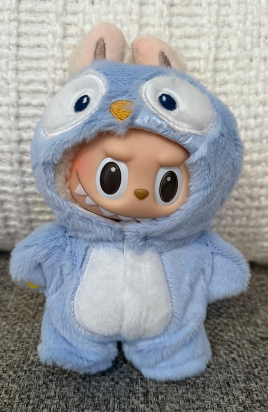 Handmade Furry Penguin Outfit for Labubu