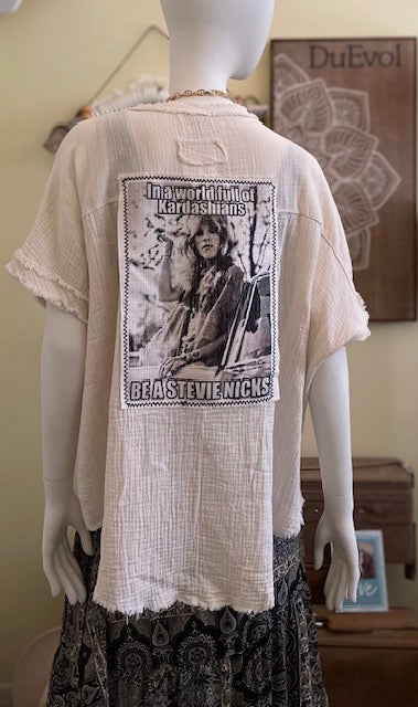 Be A Stevie Cream Gauze Shirt