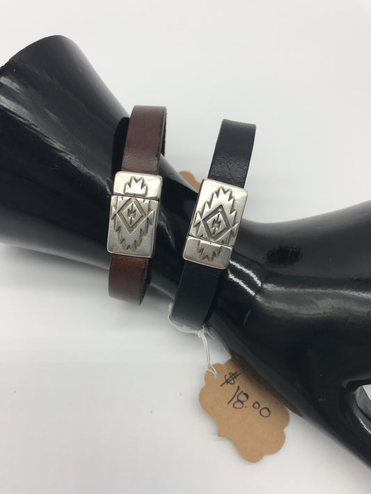 Handmade leather bracelet