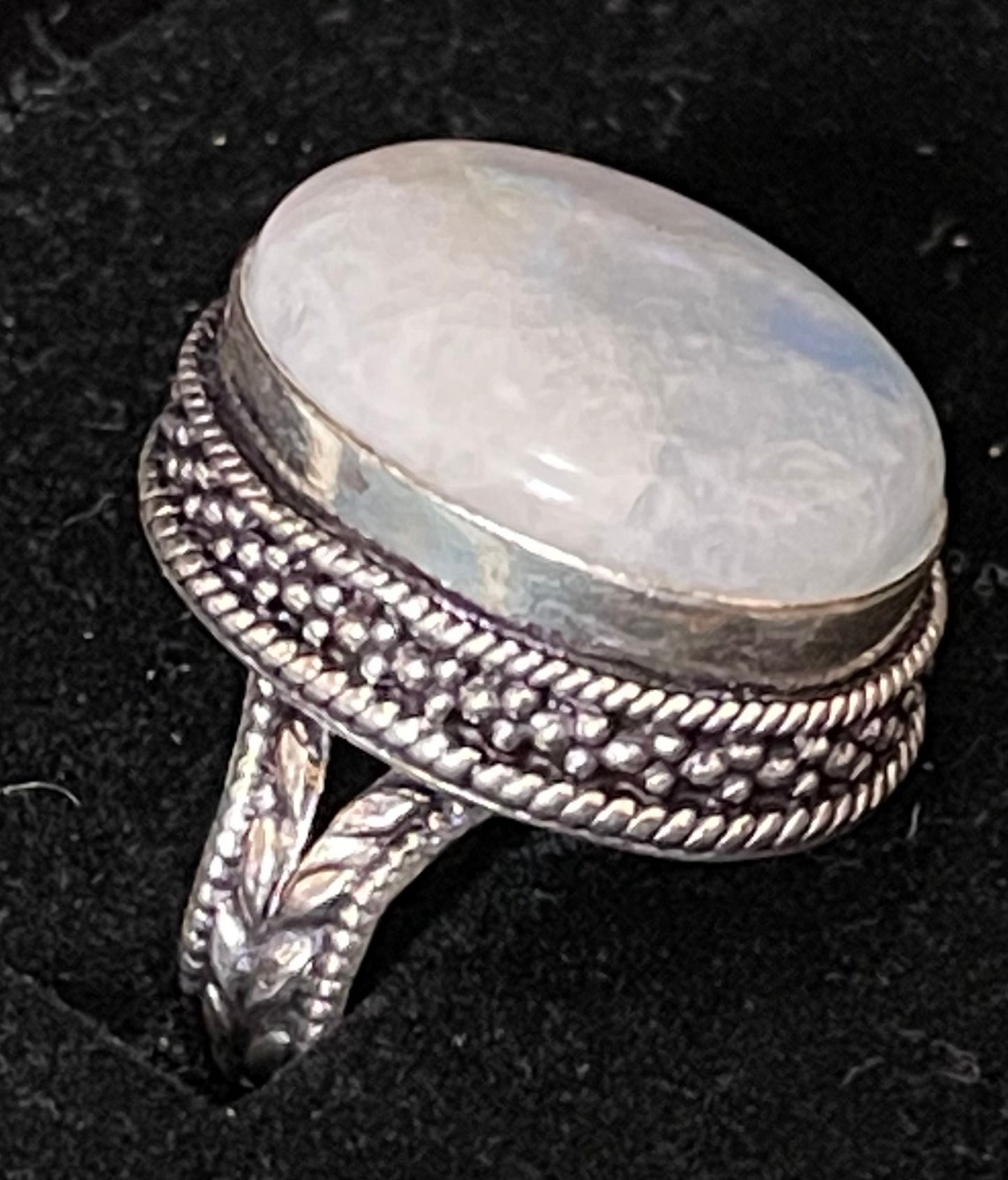 Rainbow Moonstone Ring(size 6.5)